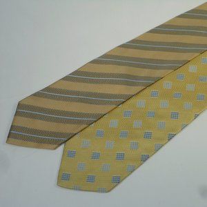 2 Giorgio Armani all silk ties. Made in Italy